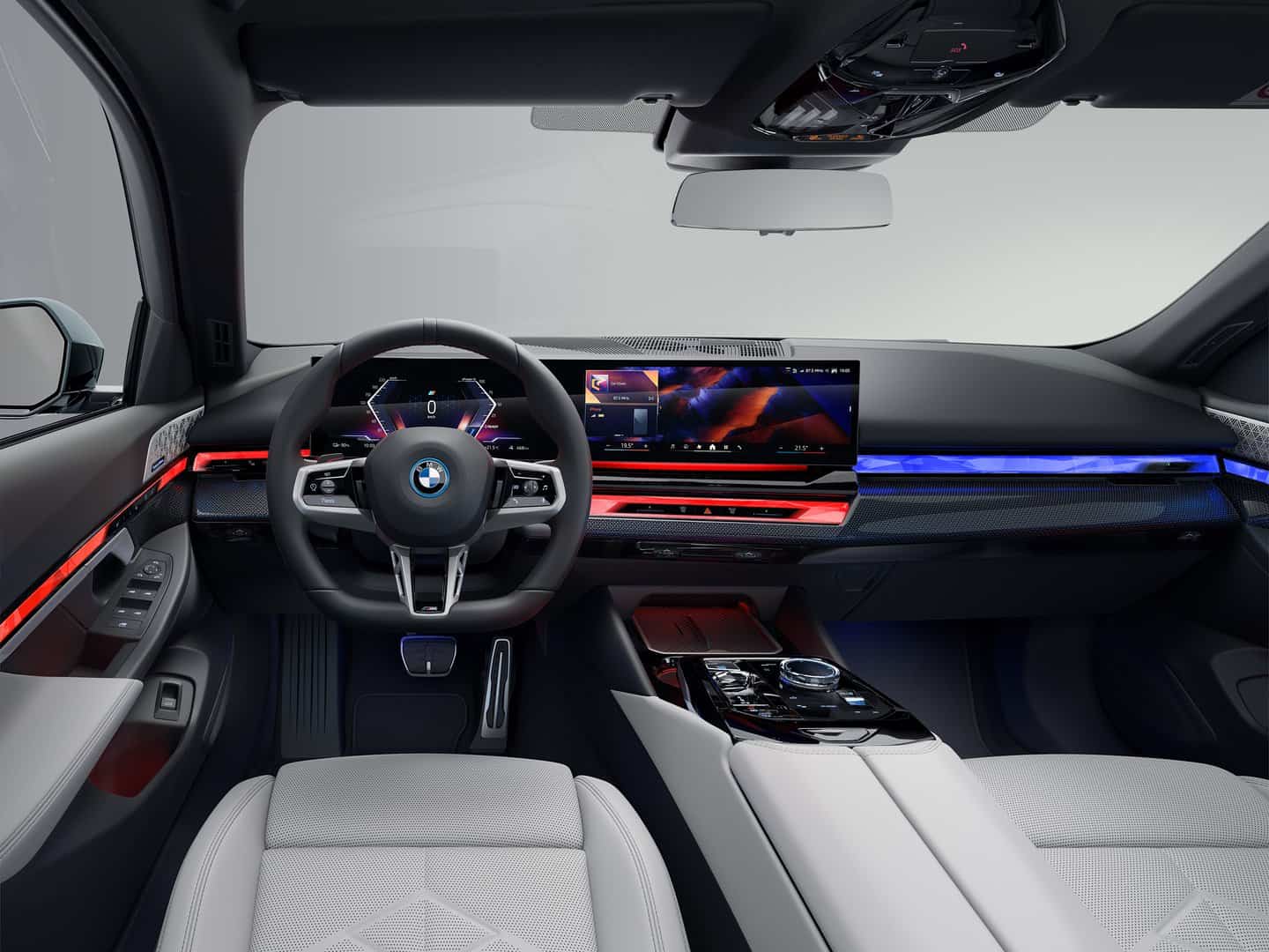 Interior cabin of the new BMW i5 Touring.